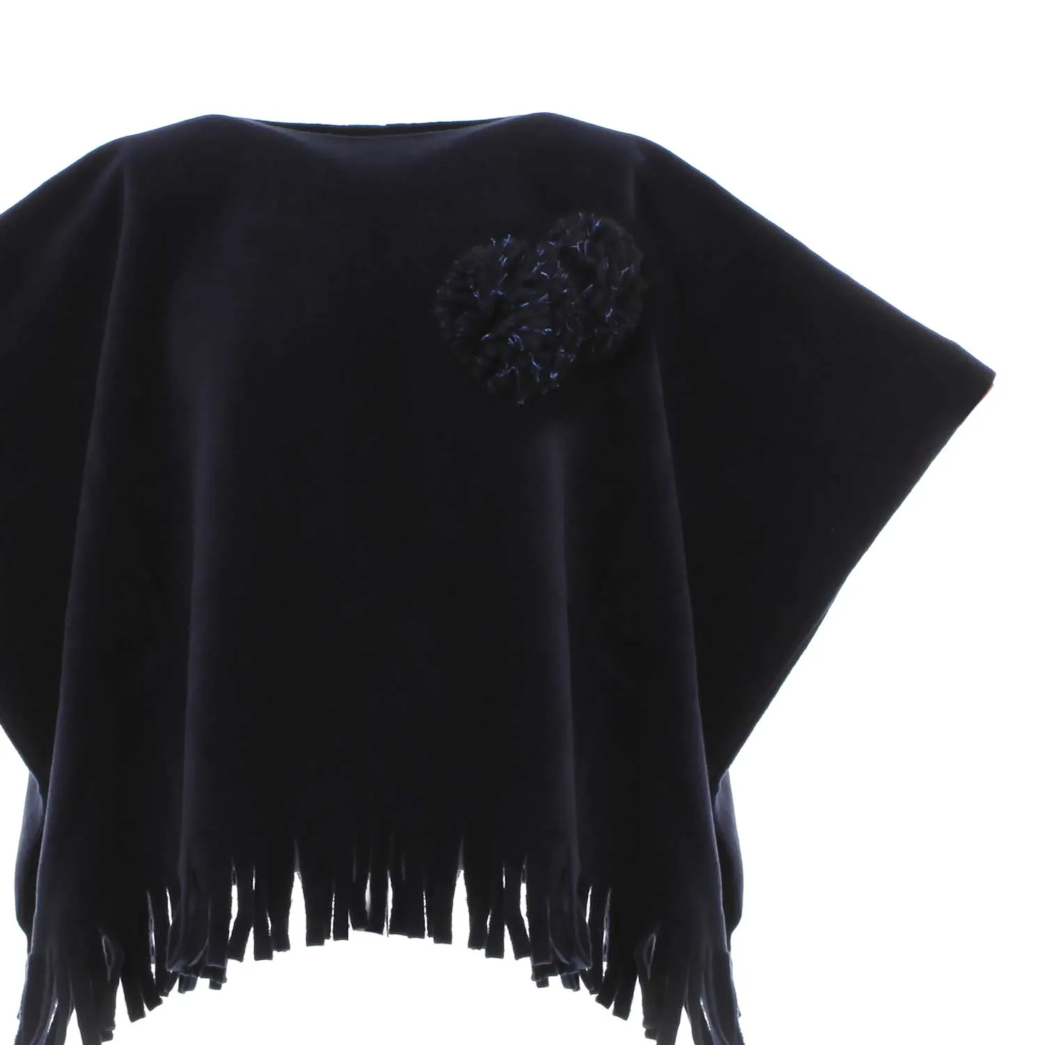 Mantella Blu Navy Con Spilla Bambina E Teen