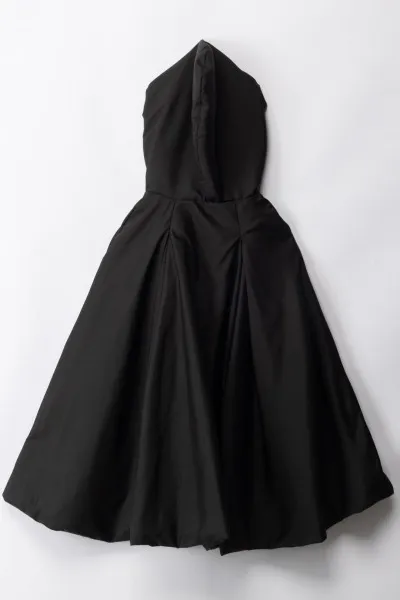 Mantella con cappuccio ed etichetta logo BLACK PINK LABEL
