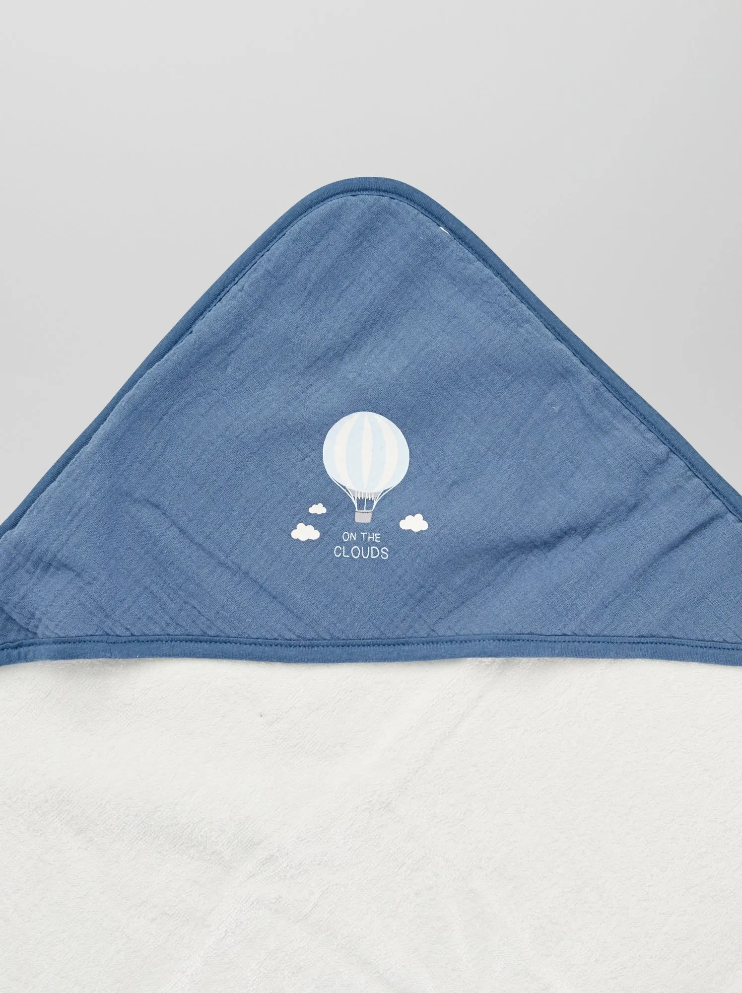 Mantella da bagno + guanto da bagno - 2 pezzi - BLU