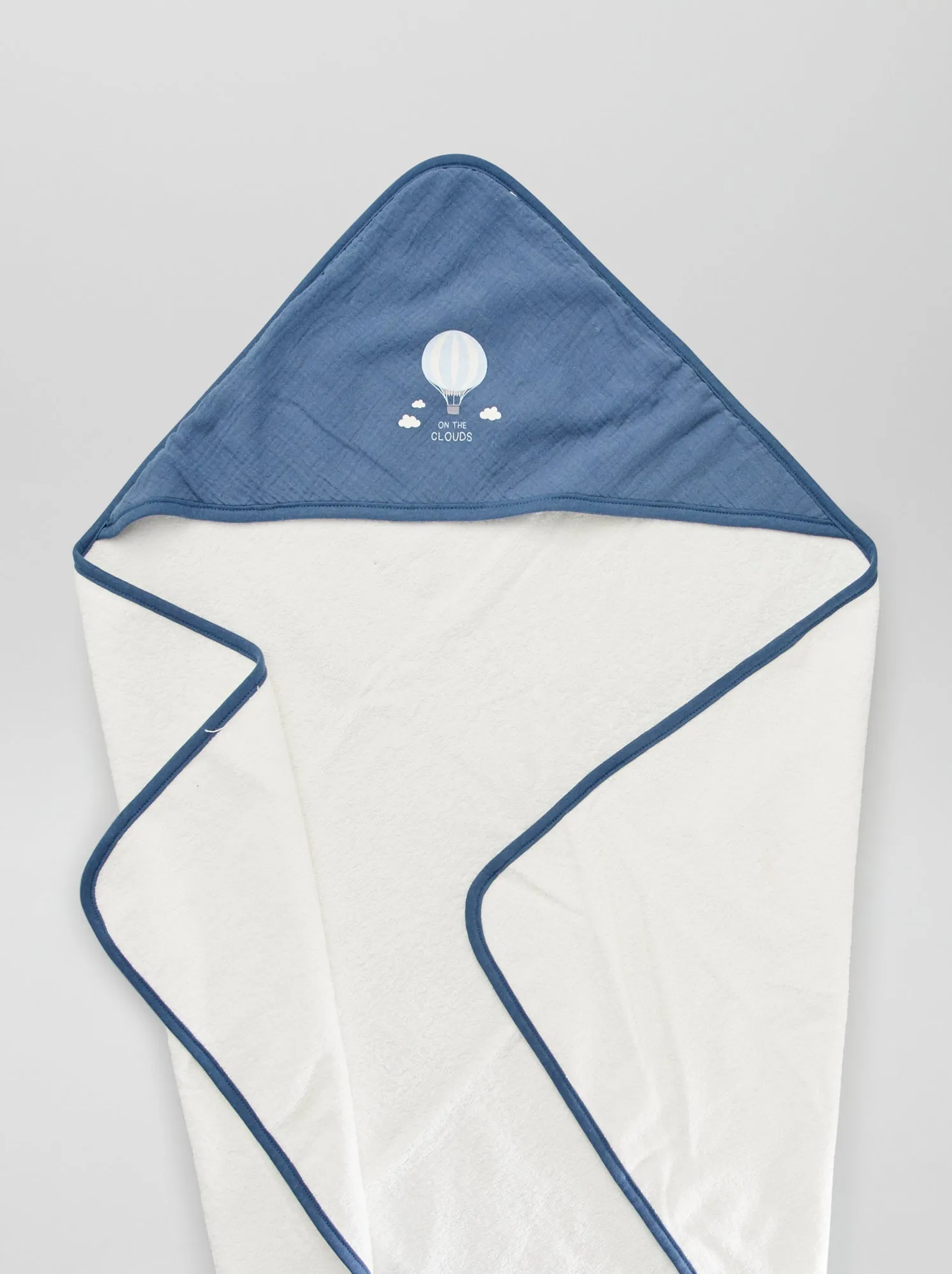 Mantella da bagno + guanto da bagno - 2 pezzi - BLU