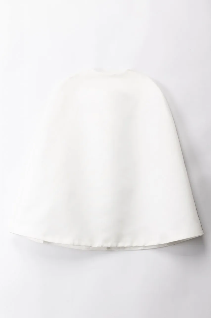 Mantella elegante con logo LIGHT CREAM