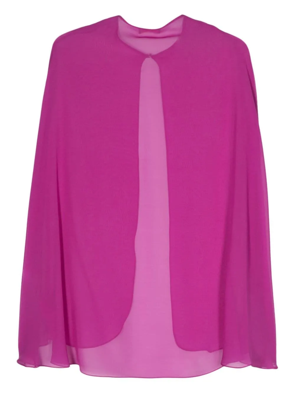 Mantella semi trasparente in viola - donna