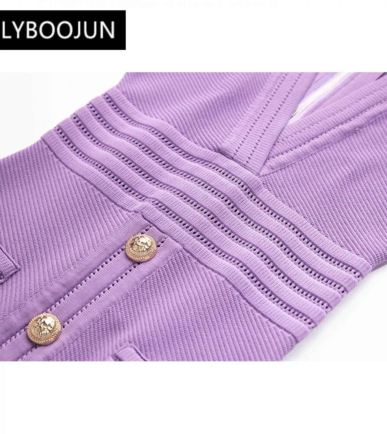 Marca Vneck manica corta guaina estiva maglia elastica tinta unita abiti viola per le donne 2022 elegante design di lusso di alt