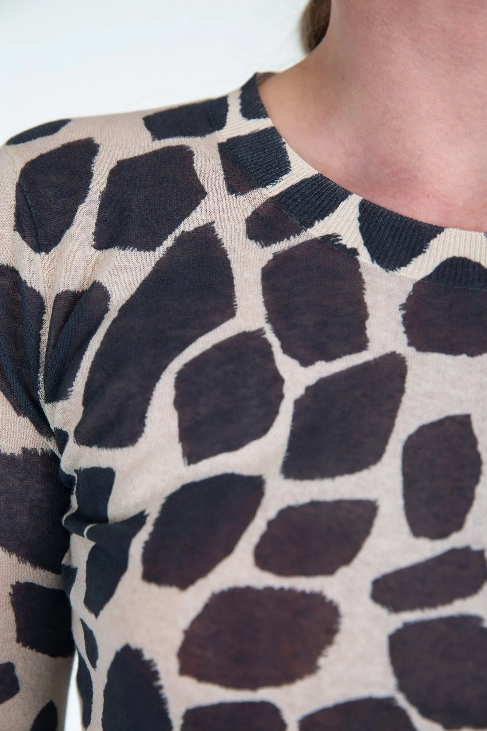 MAX MARA STUDIO maglia in organza animalier TINA