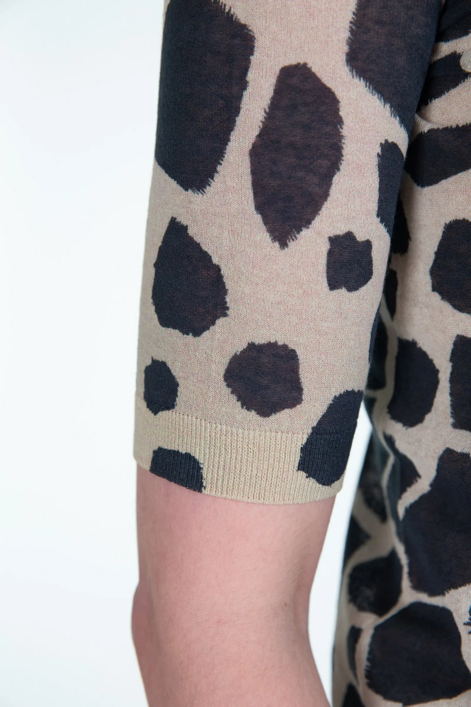MAX MARA STUDIO maglia in organza animalier TINA