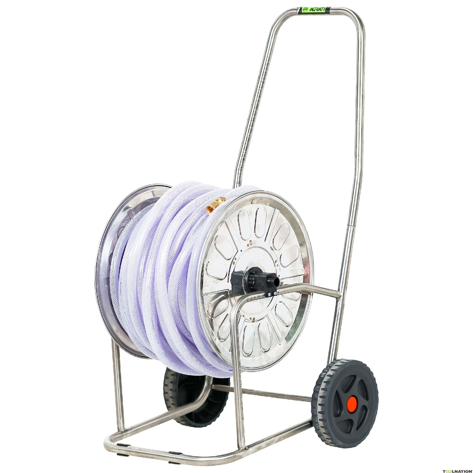 Metal Works 756200348 HS58R Set carrello portagomma 5/8" in acciaio inox con tubo acqua Crystal 50m