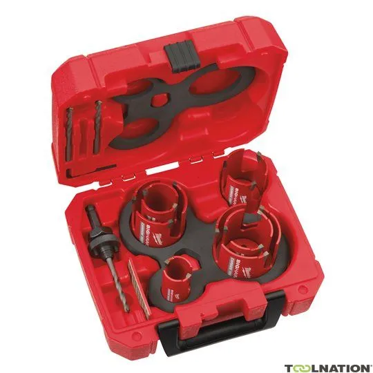 Milwaukee Accessori 4932464939 Set di seghe a tazza multi materiale Big Hawg 10 pezzi