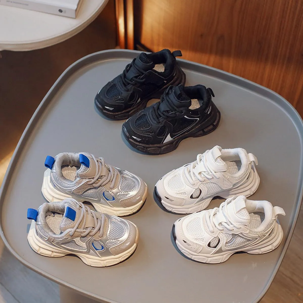 Moda bambini scarpe da ginnastica vulcanizzate 2023 tonalità audace mix colore modo ragazze scarpe da ginnastica da passeggio ra