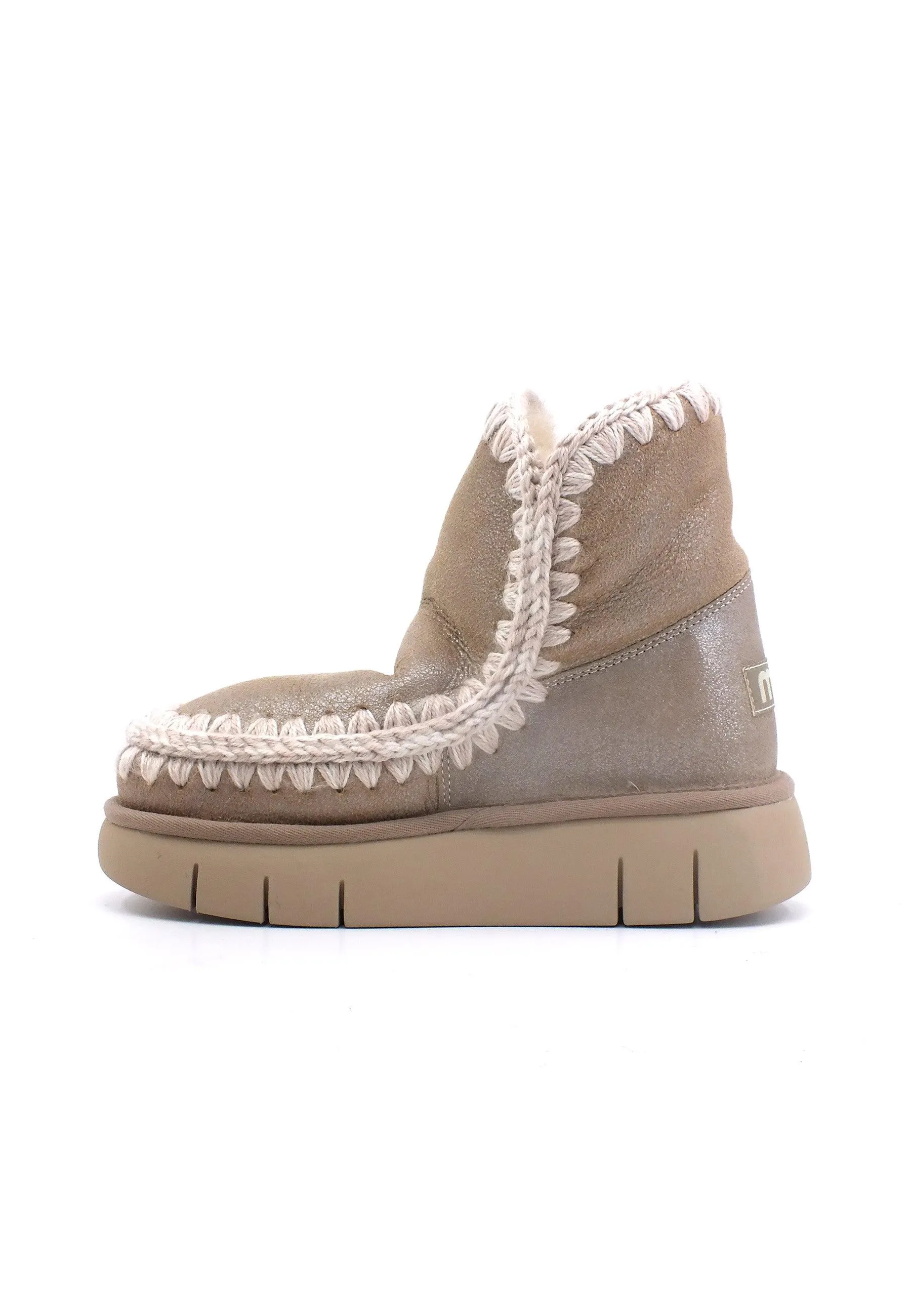MOU Eskimo 18 Bounce Stivaletto Pelo Donna Stone Metal MU.FW531002B