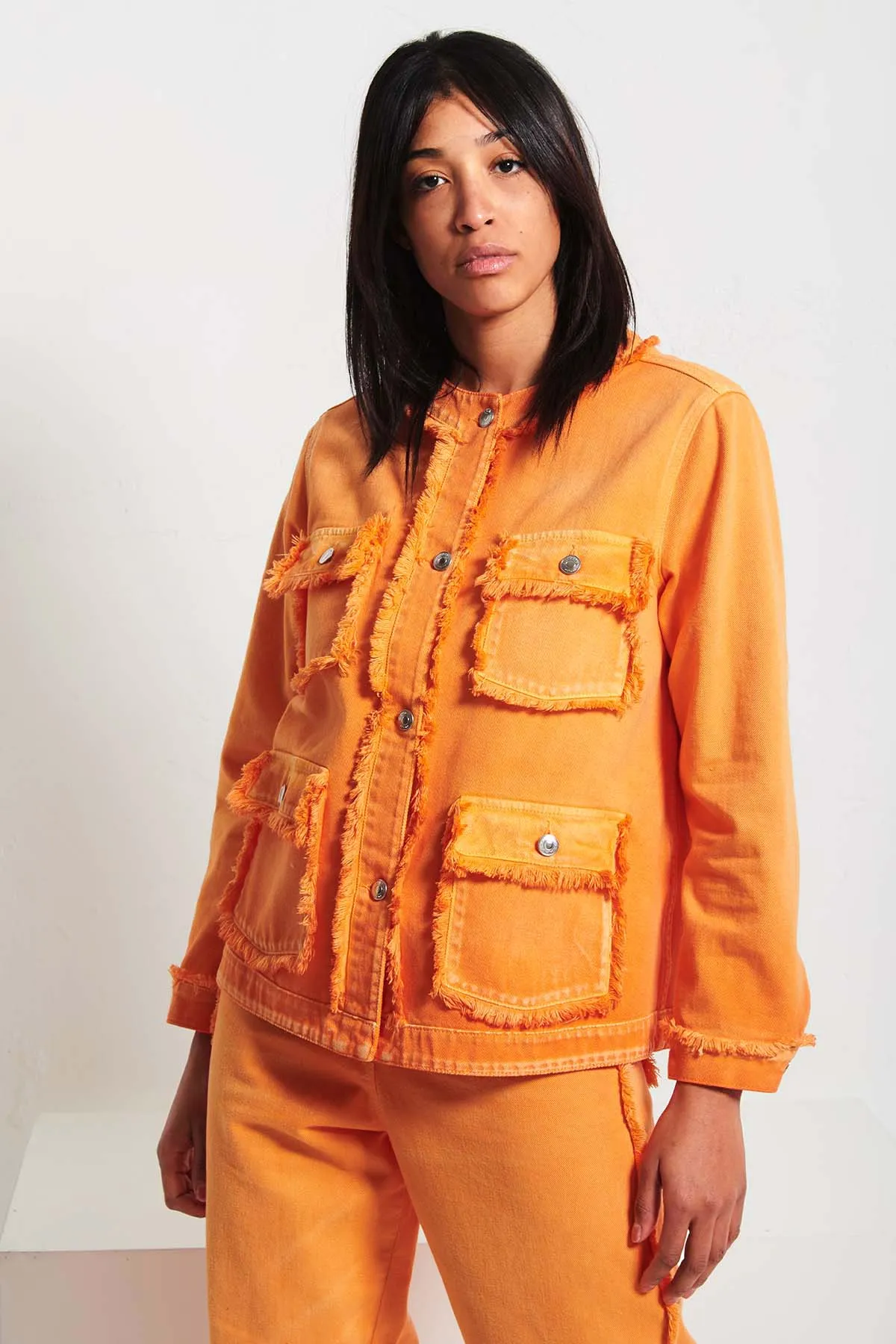 MSGM Giubbotto in denim oversize