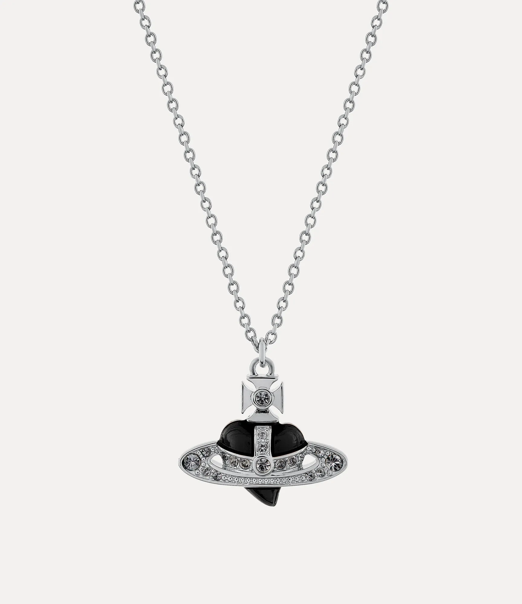 New Diamante Heart Pendant Necklace  