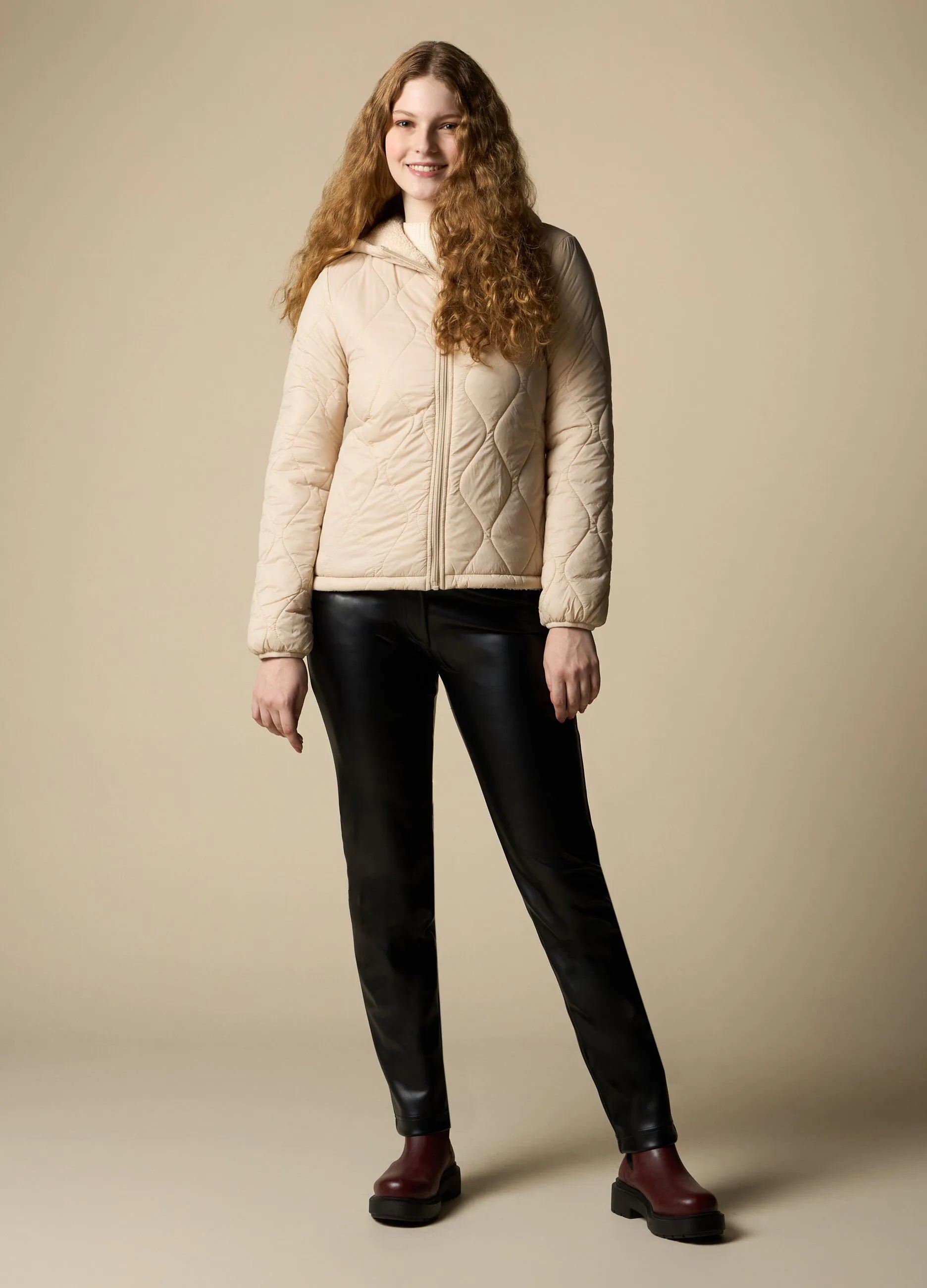 NICE & CHIC  Piumino corto full zip donna