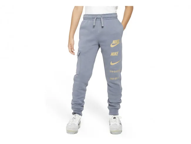 NIKE PANTALONI TUTA CARGO JUNIOR INVERNO FN7712 065  NSW FL CARGO PANT COOL GREY