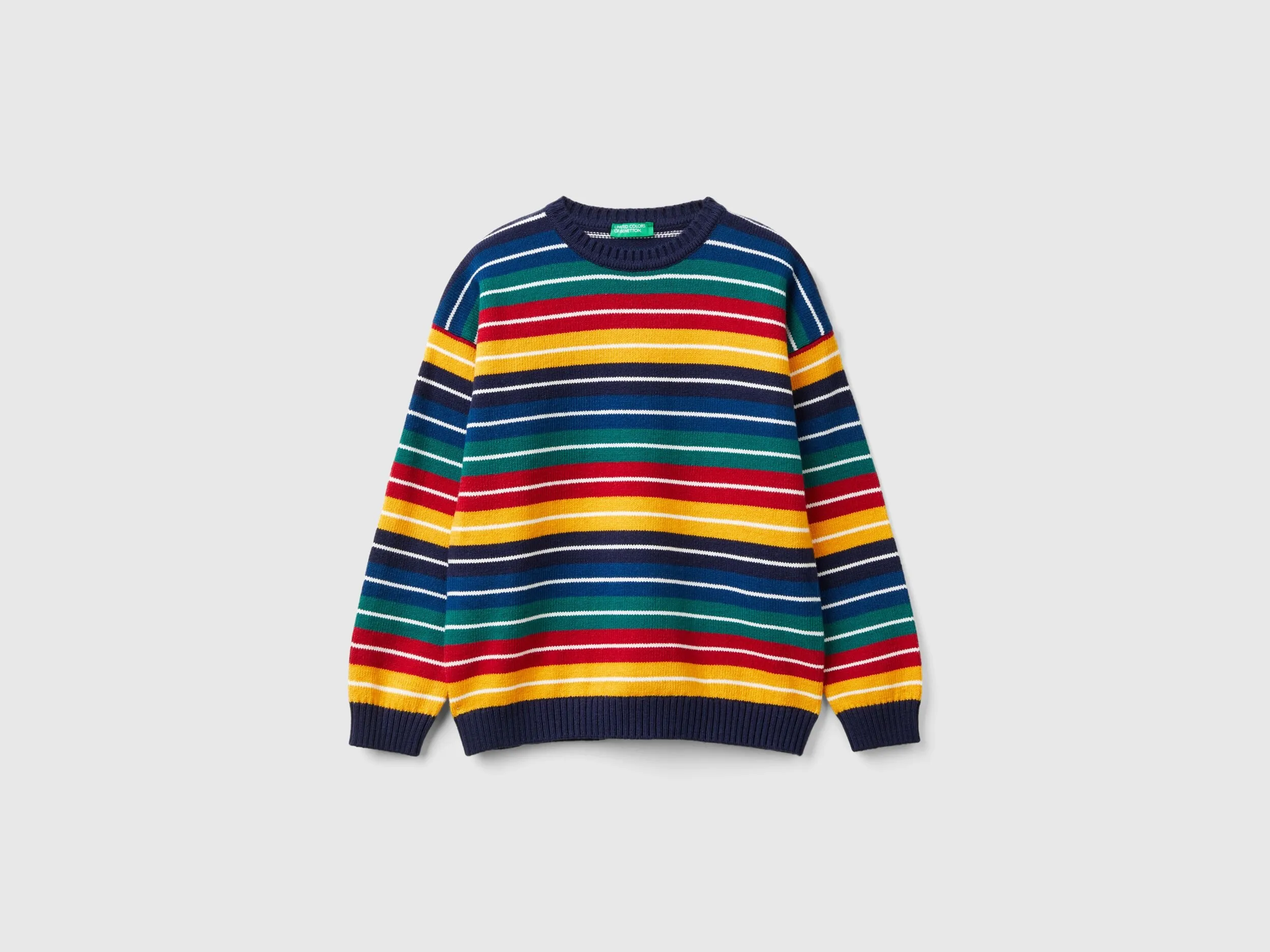Nuovi arrivi Maglia a righe in misto cotone e lana