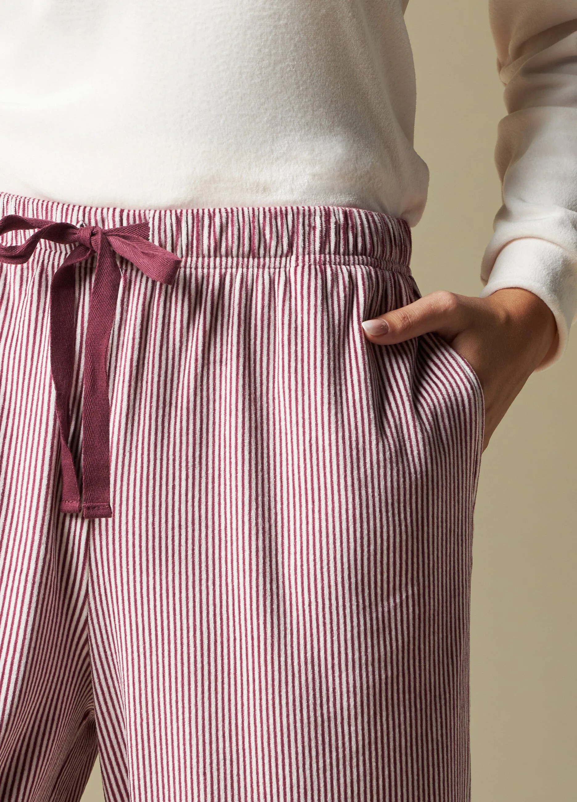 NYMOS  Pantaloni lunghi pigiama in coral fleece donna