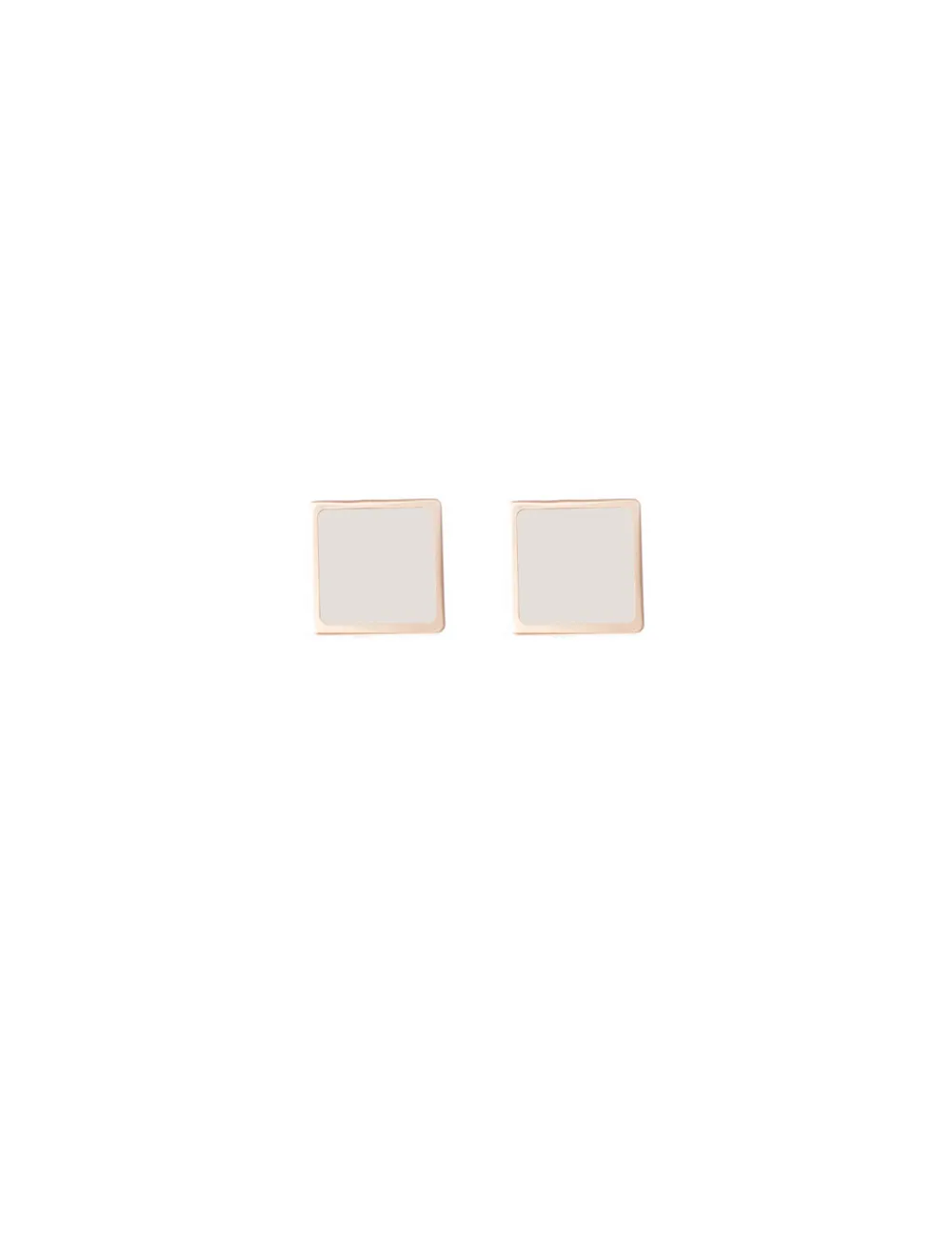 ORECCHINI TAPPABUCO MINI Q BIANCO