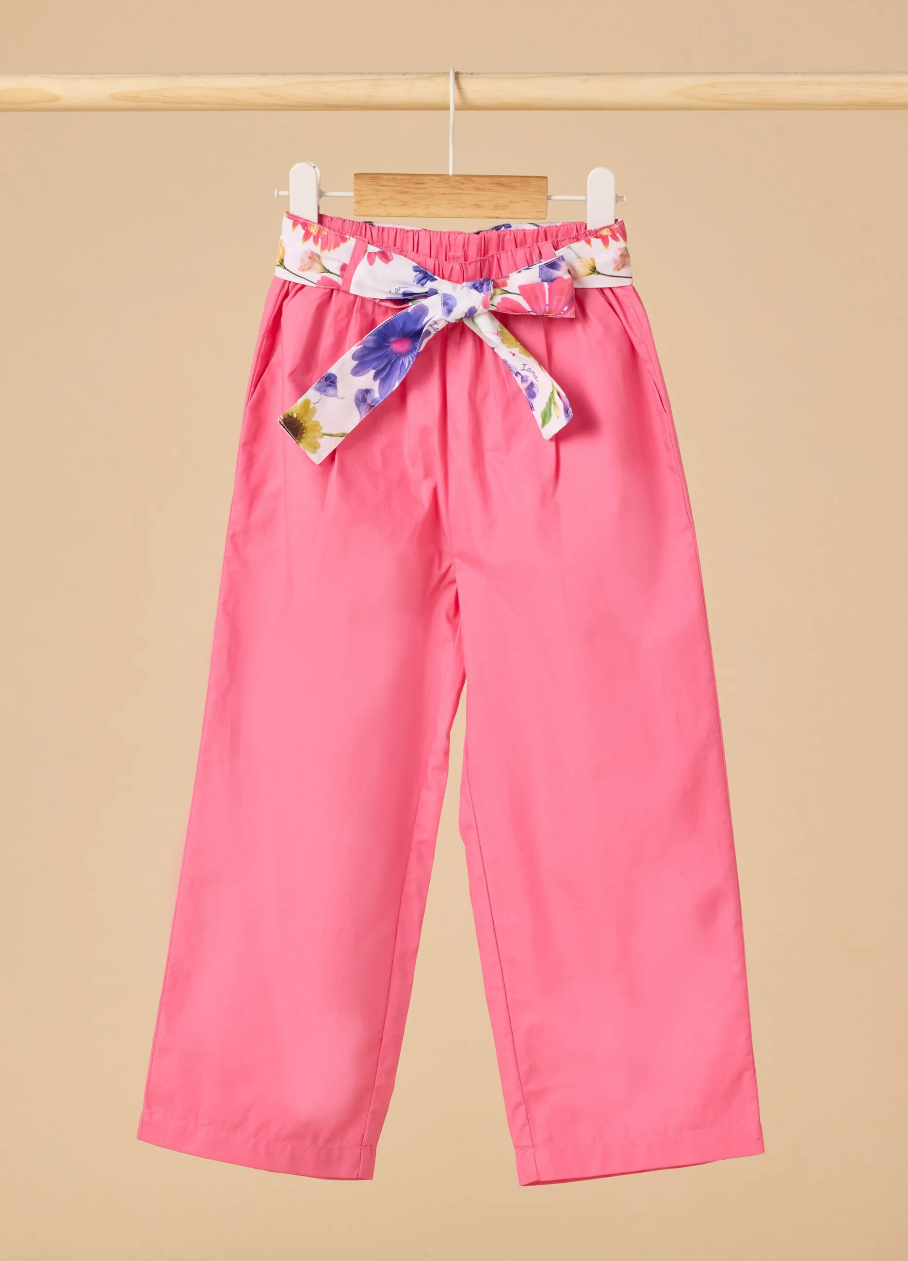 Pantalone a palazzo IANA in puro cotone bambina