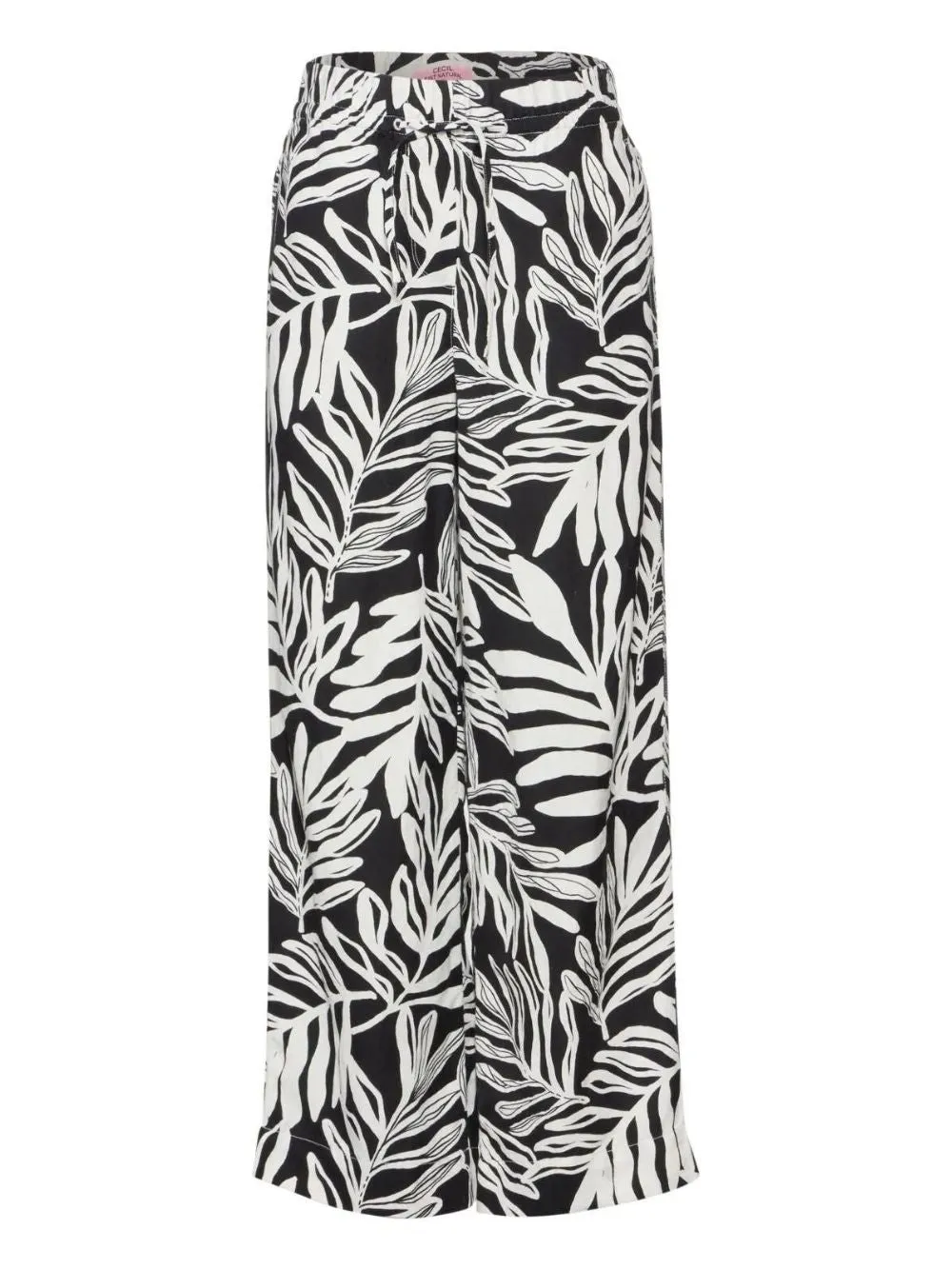 Pantalone Donna in misto lino nero