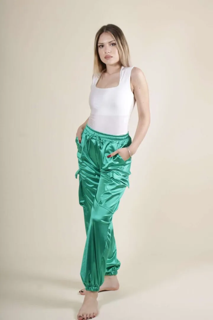 Pantalone Satin Tasche
