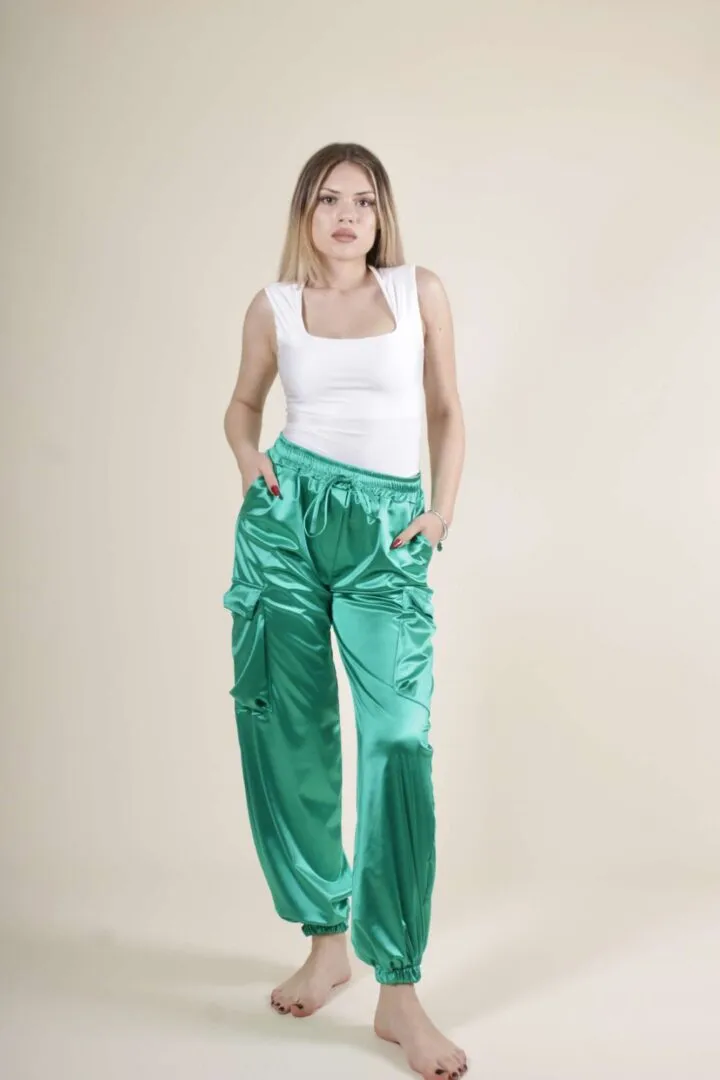 Pantalone Satin Tasche