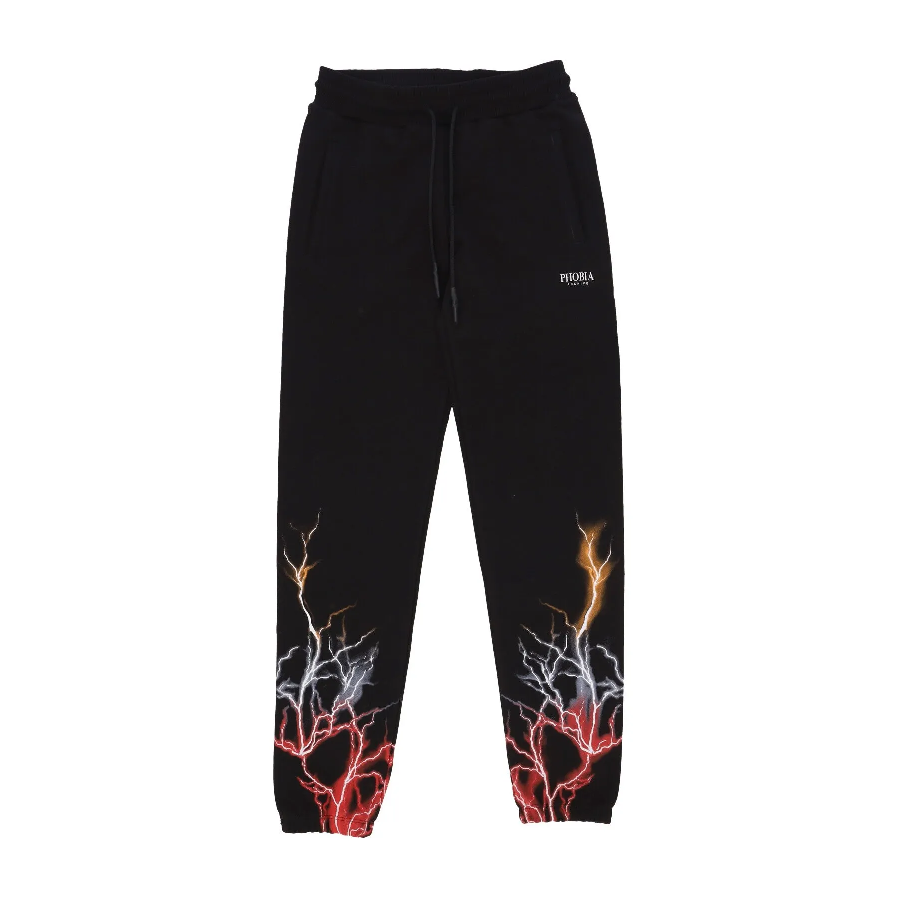 Pantalone Tuta Leggero Uomo Lightning Pants Black/red/grey/orange