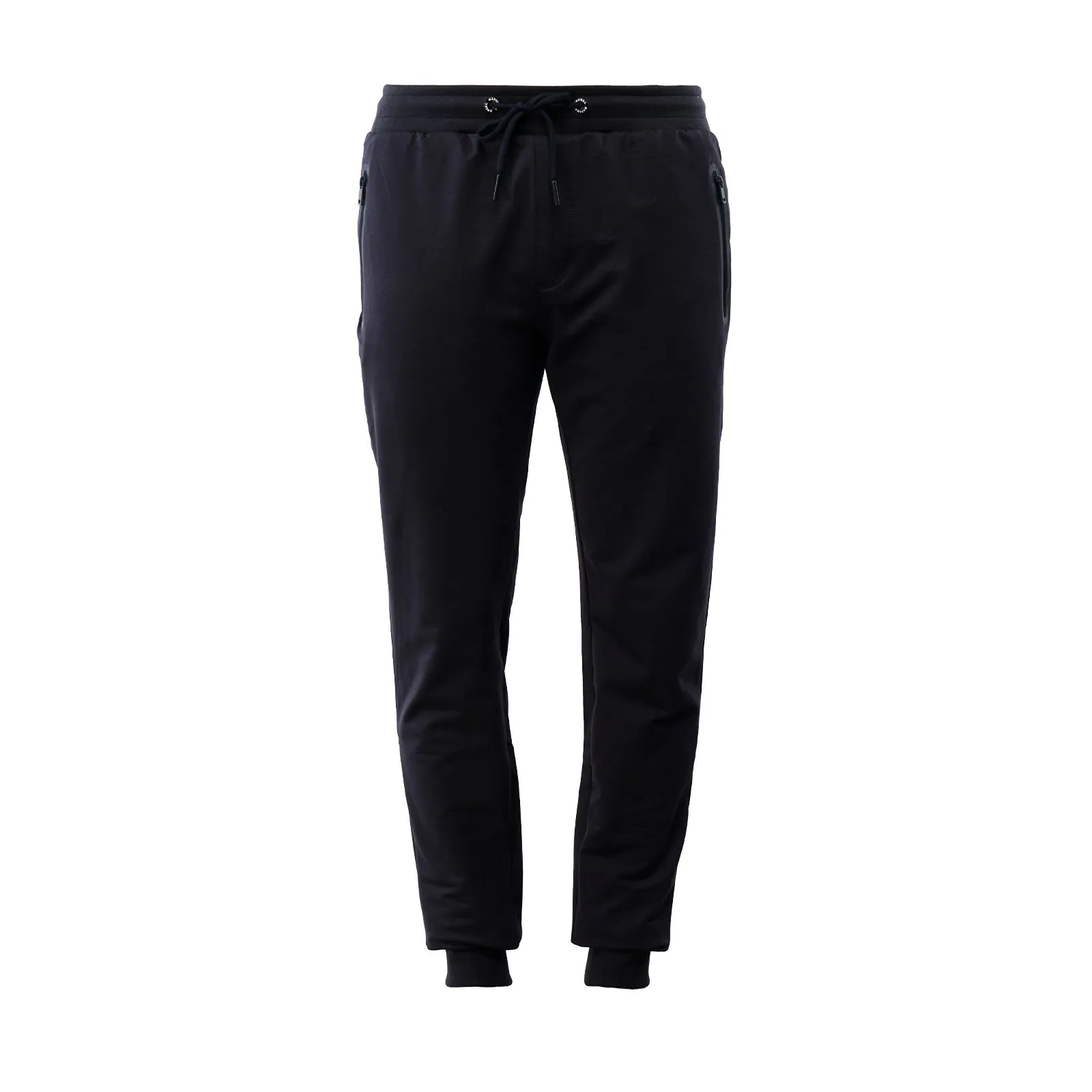 Pantaloni blu sportivi con tasche e coulisse