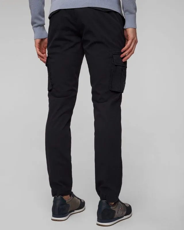 Pantaloni cargo blu scuro da uomo Aeronautica Militare