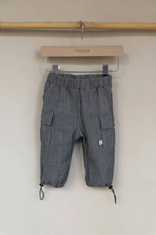 Pantaloni Cargo Comfy - JEANS BLU 38