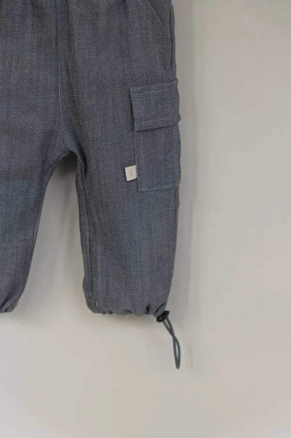 Pantaloni Cargo Comfy - JEANS BLU 38