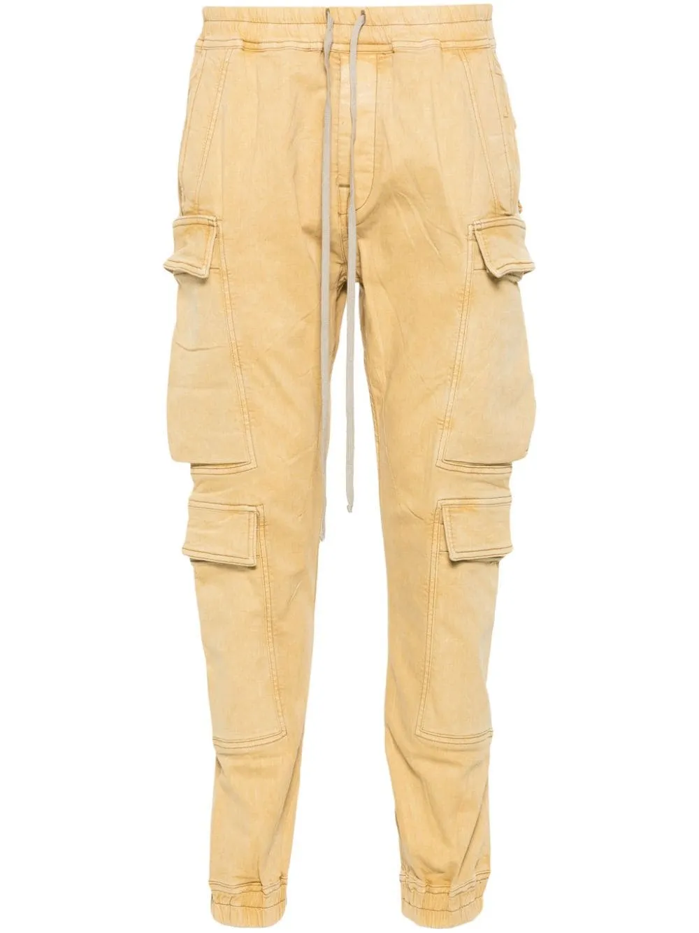Pantaloni cargo in marrone di rick owens drkshdw - uomo