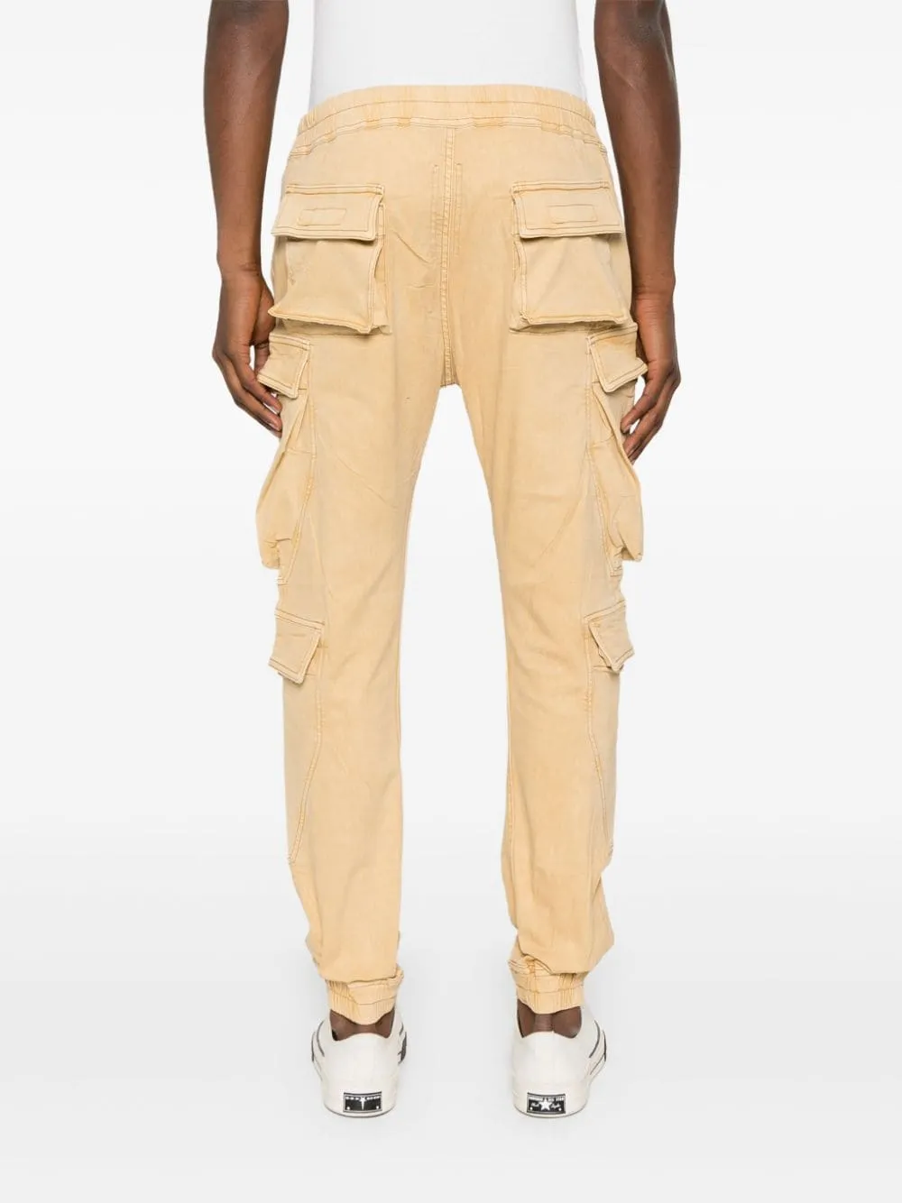Pantaloni cargo in marrone di rick owens drkshdw - uomo