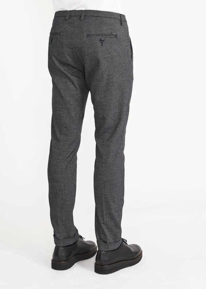 Pantaloni chino in viscosa stretch