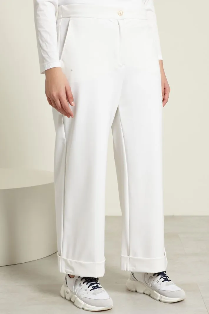 Pantaloni con risvolti