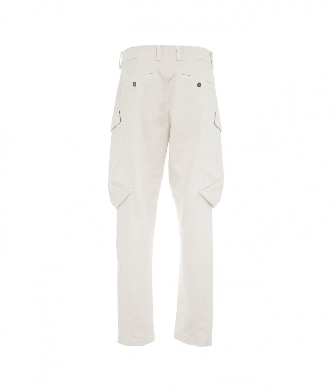 Pantaloni con tache cargo bianco bianco