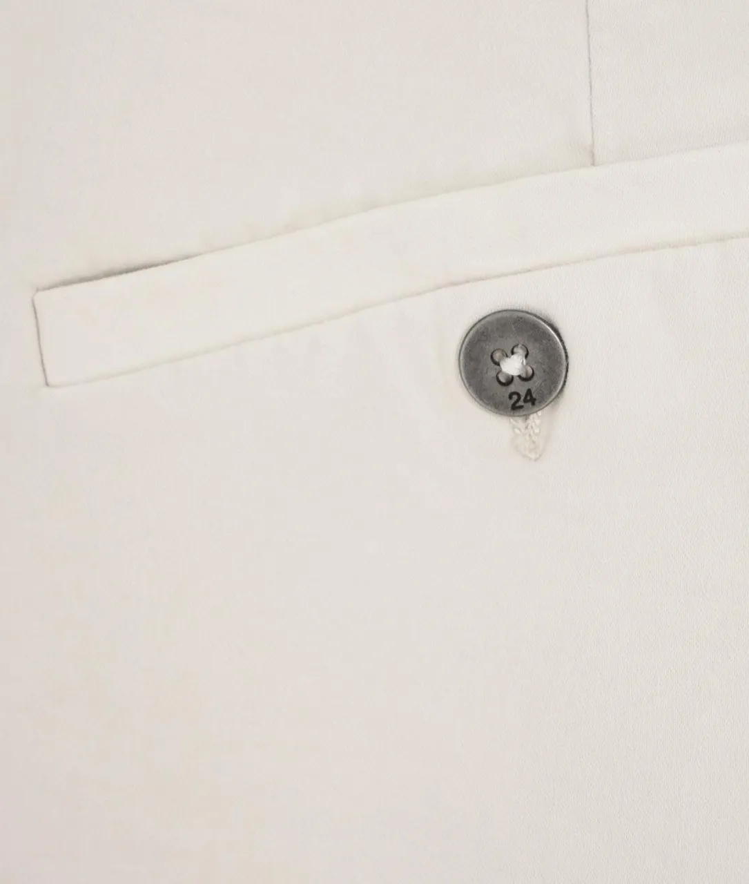 Pantaloni con tache cargo bianco bianco