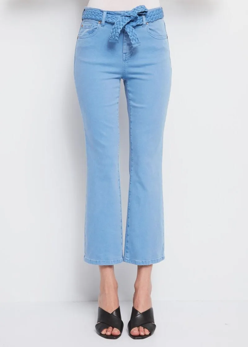 Pantaloni flaire cropped