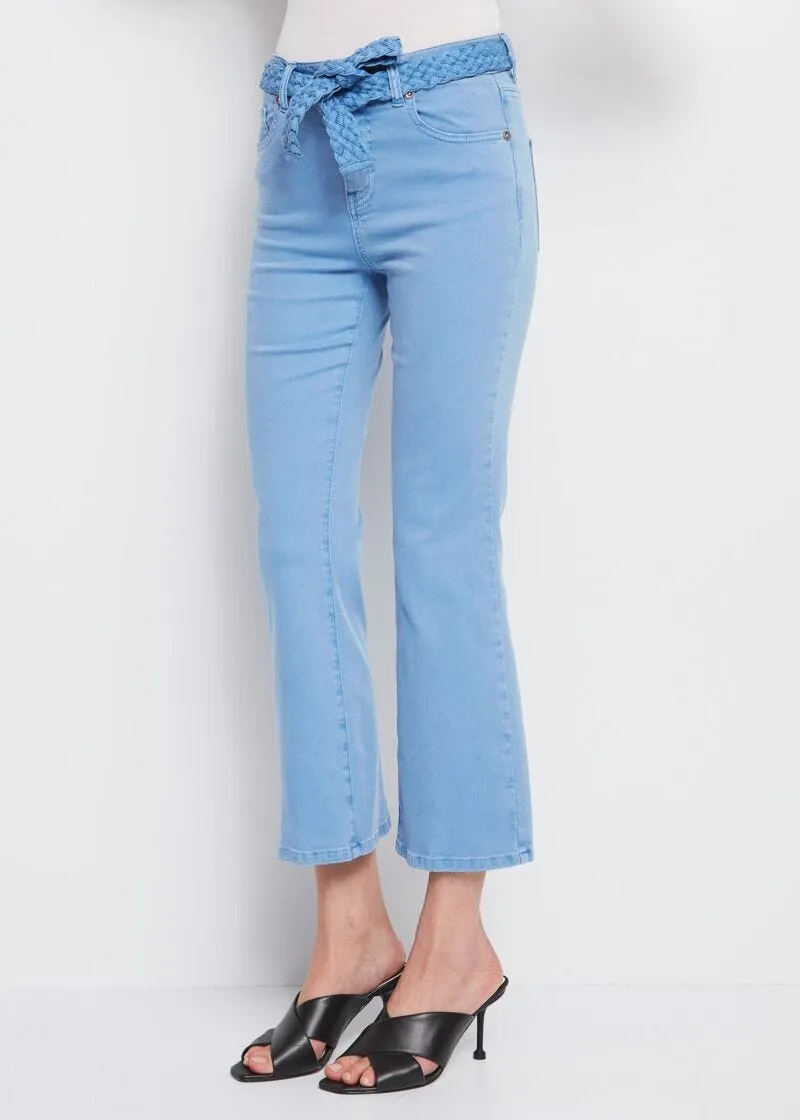 Pantaloni flaire cropped