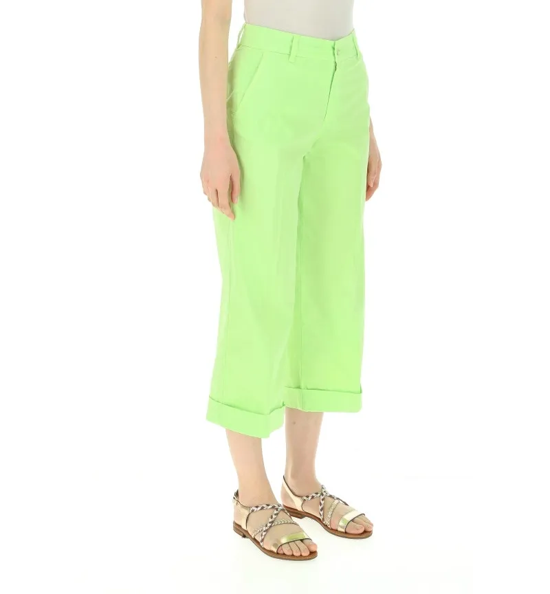 Pantaloni flare cropped
