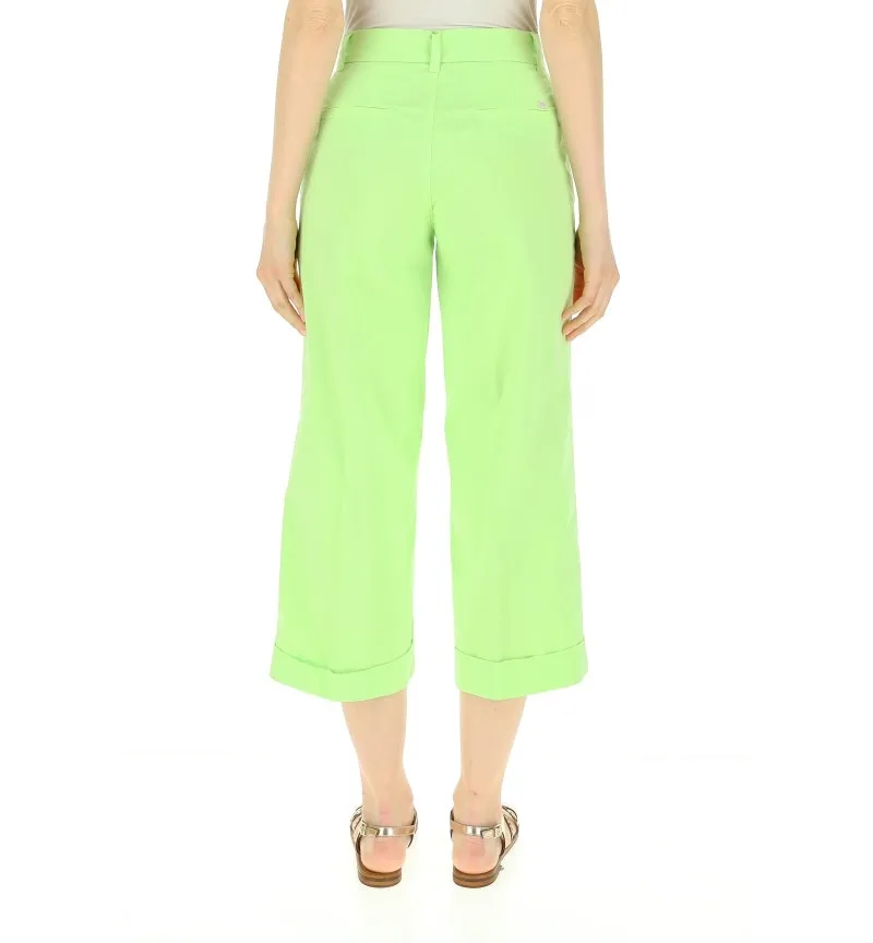 Pantaloni flare cropped
