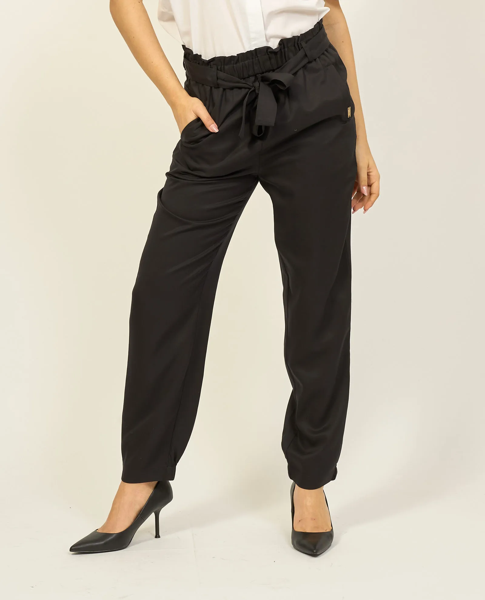 Pantaloni Gaudi con cintura ed elastico in vita
