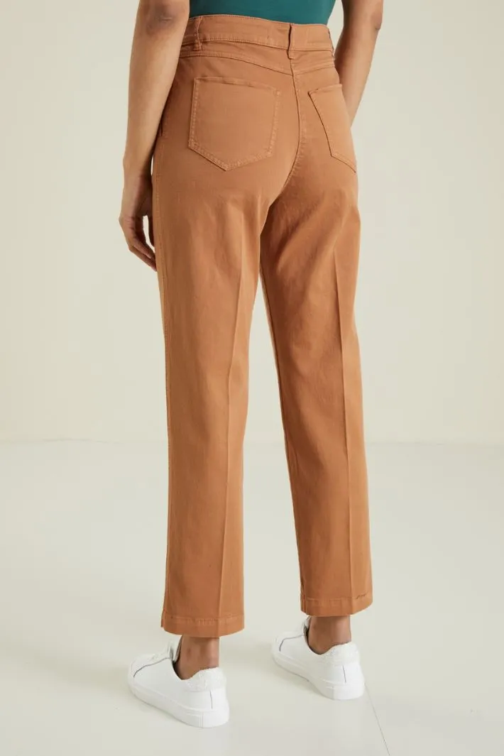 Pantaloni in cotone stretch