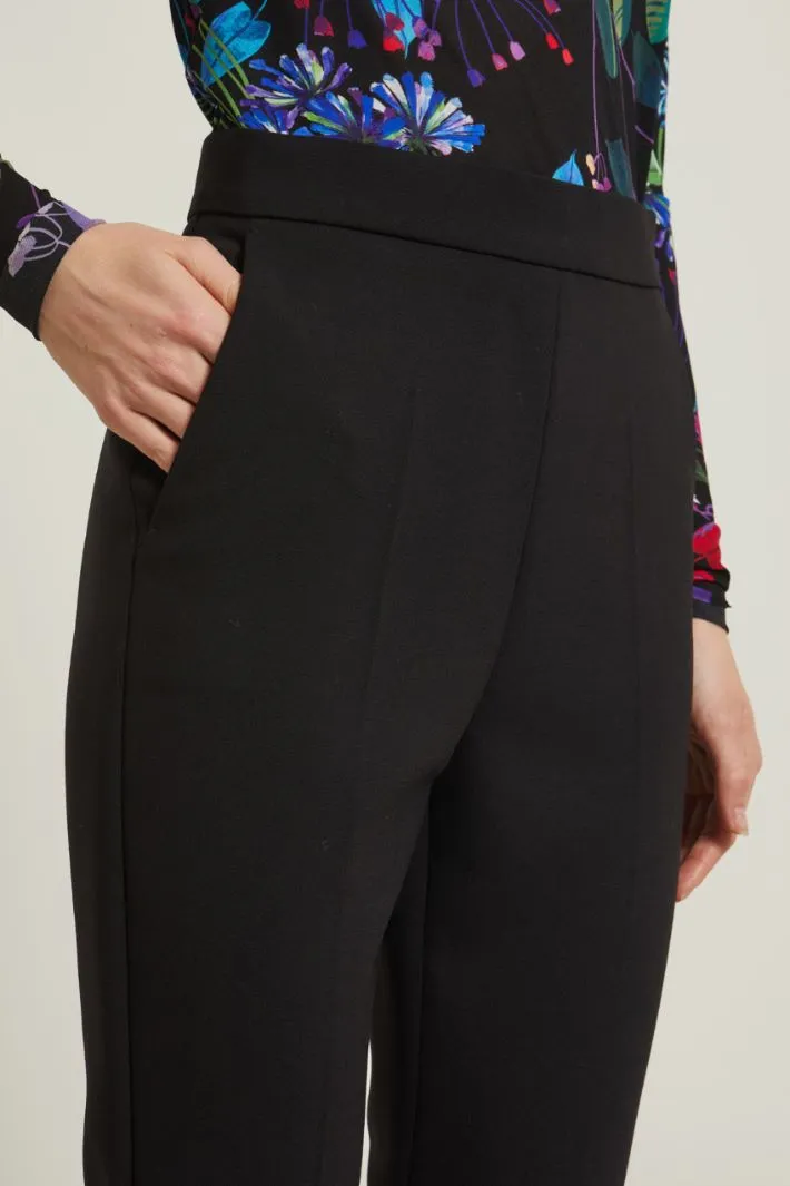 Pantaloni in crépe di lana