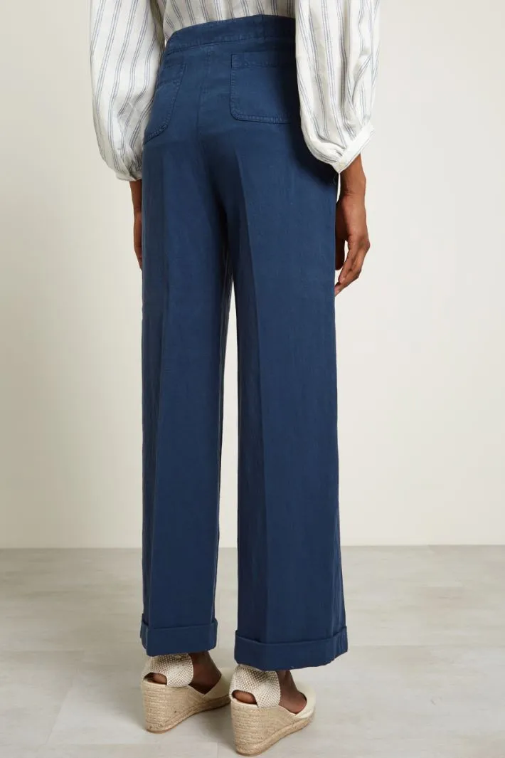 Pantaloni in fibra naturale