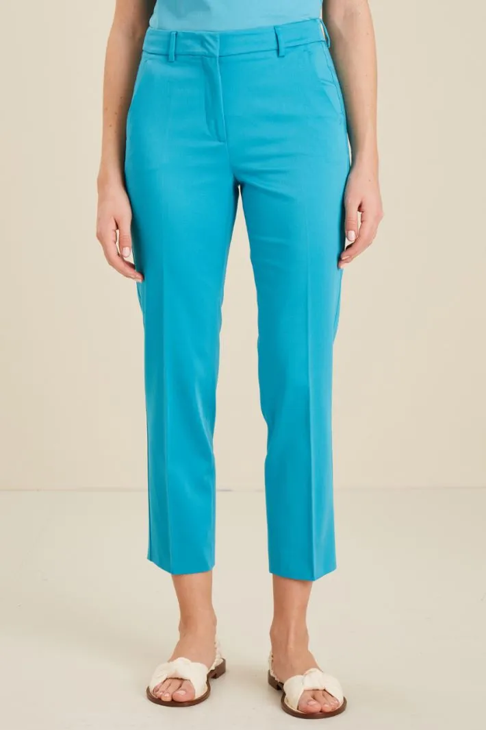 Pantaloni in raso di cotone