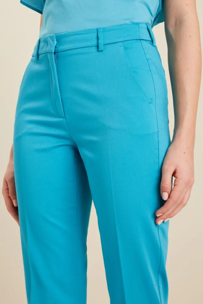 Pantaloni in raso di cotone