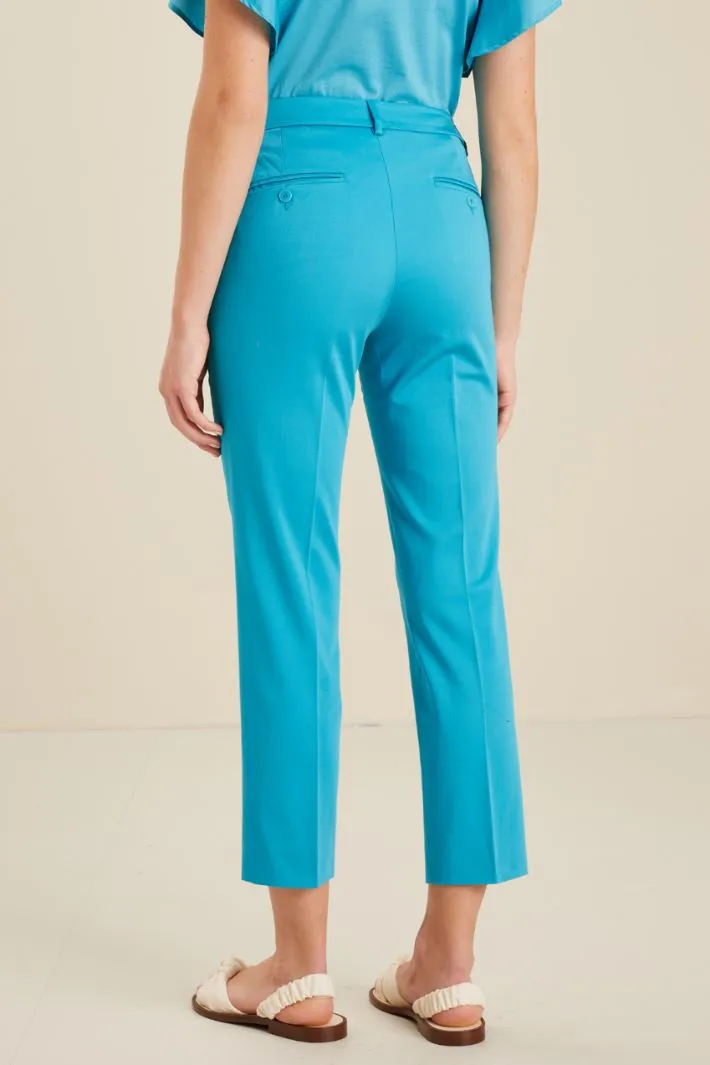 Pantaloni in raso di cotone
