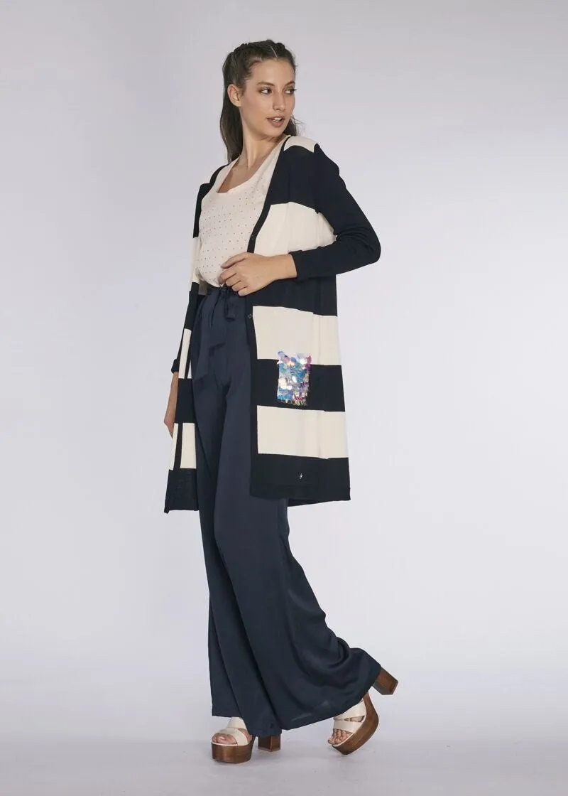 Pantaloni palazzo con fusciacca