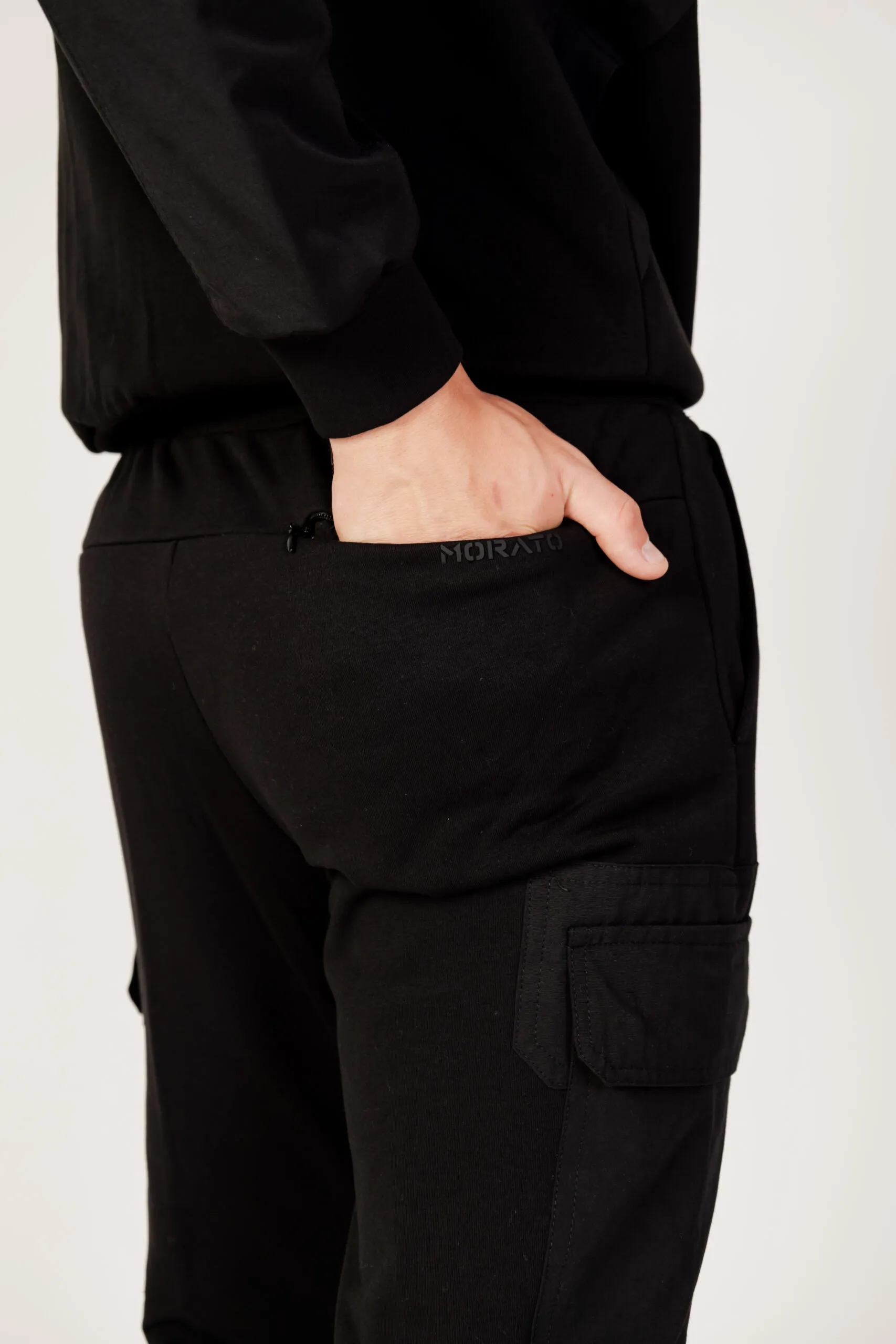 Pantaloni sportivi Antony Morato in felpa regular fit Nero