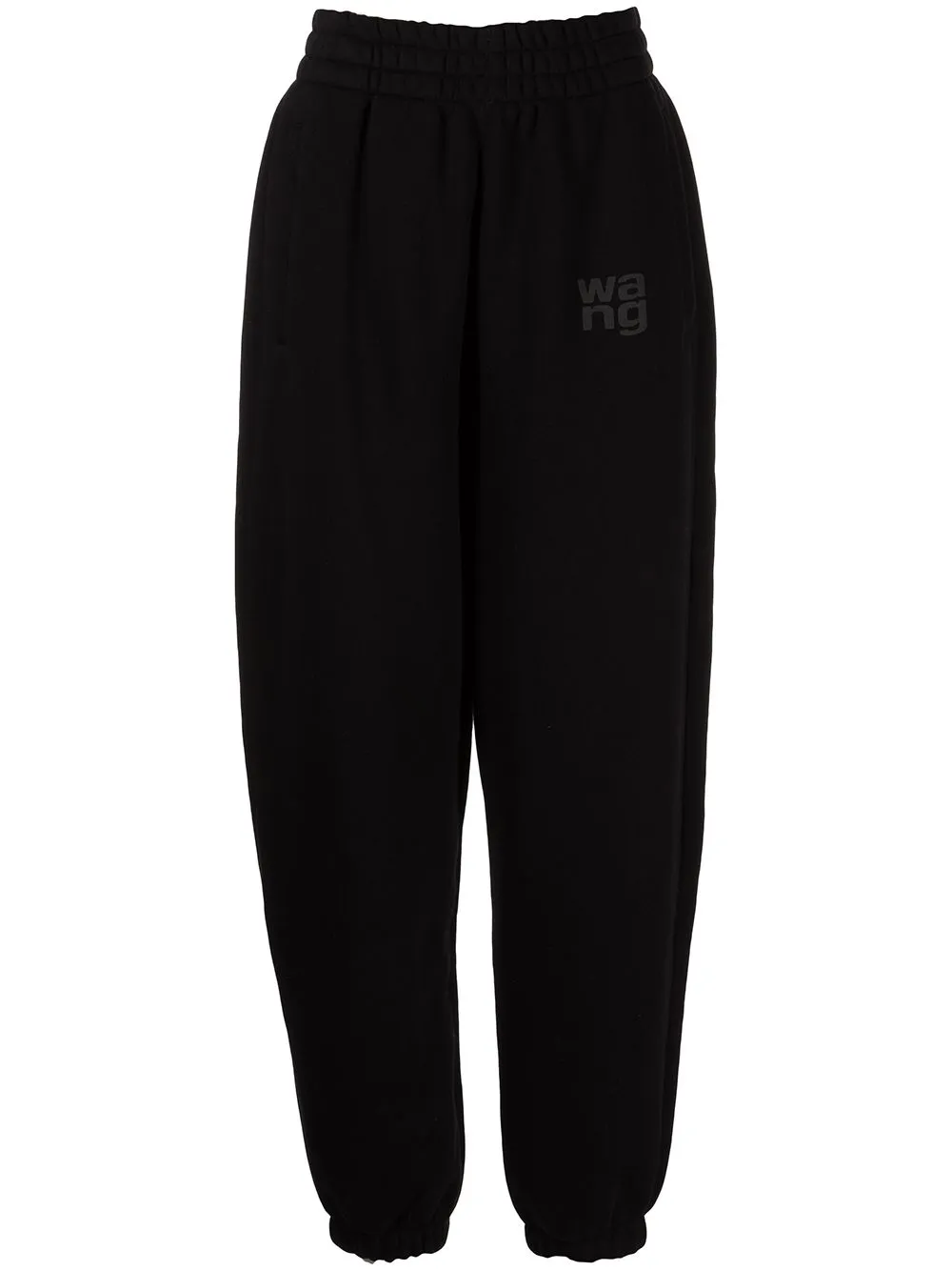 Pantaloni sportivi con logo in nero - donna