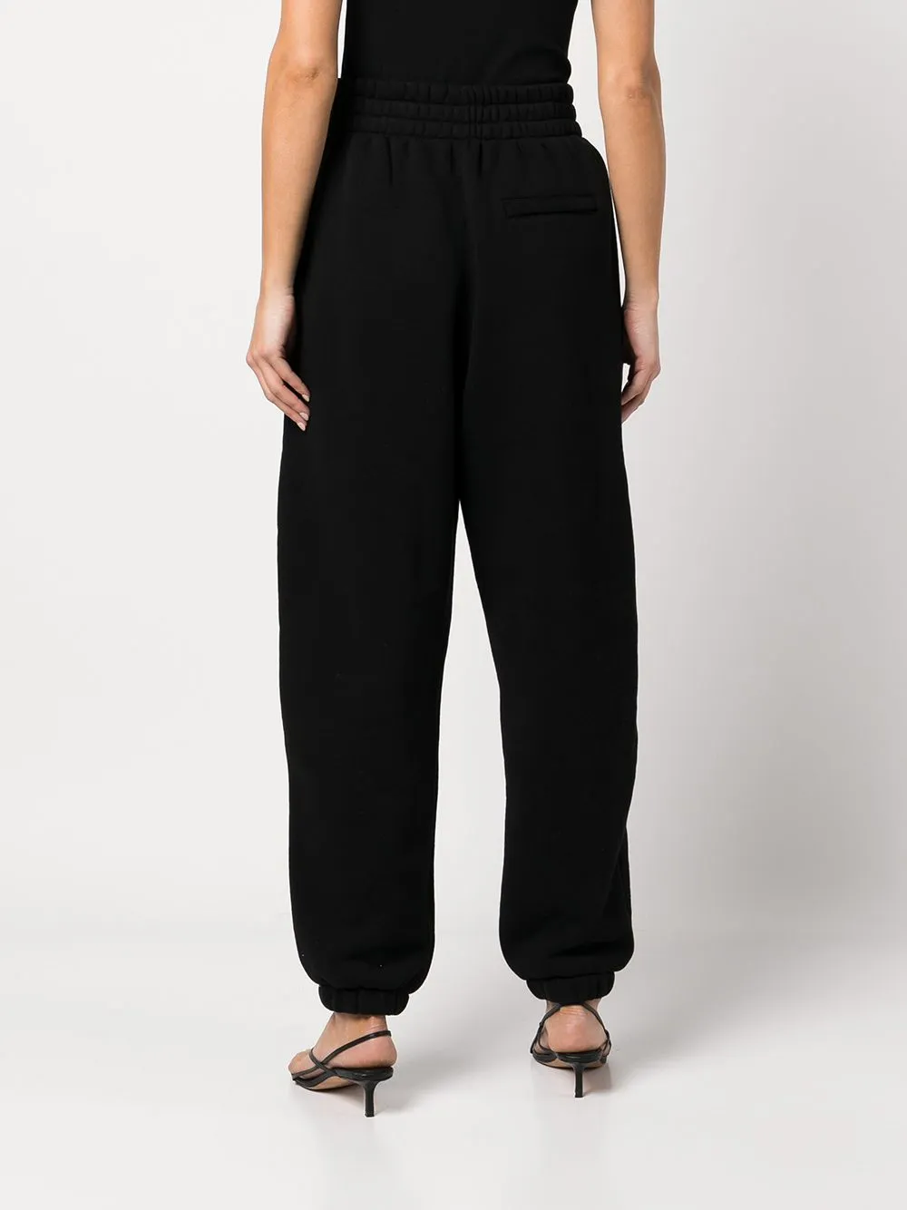 Pantaloni sportivi con logo in nero - donna